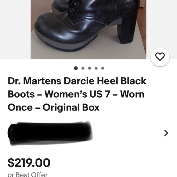 DOC MARTEN DARCIE Diva Heeled Boot US 7 EU 38 UK 6 - Picture 11 of 11